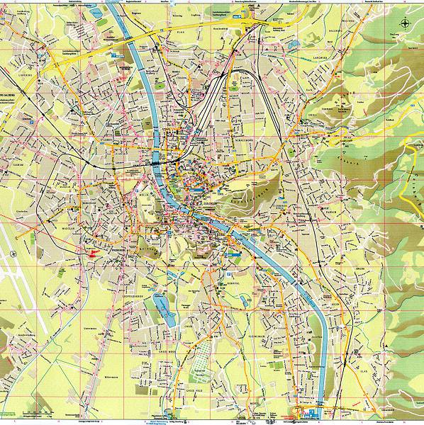 奥地利-萨尔茨堡地图,奥地利地图高清中文版