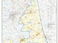 阿拉巴马州 Alabama行政区划图